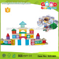 EZ1010 88pcs Enlighten Toy Imprimé Wooden Color Blocks